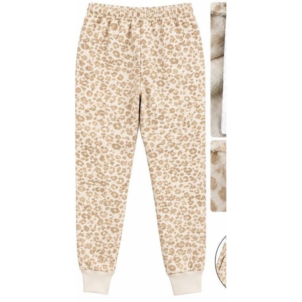 NWT Old Navy Kids Sweatpants Leopard Print L (10-12) San Francisco 1994 - Picture 2 of 3